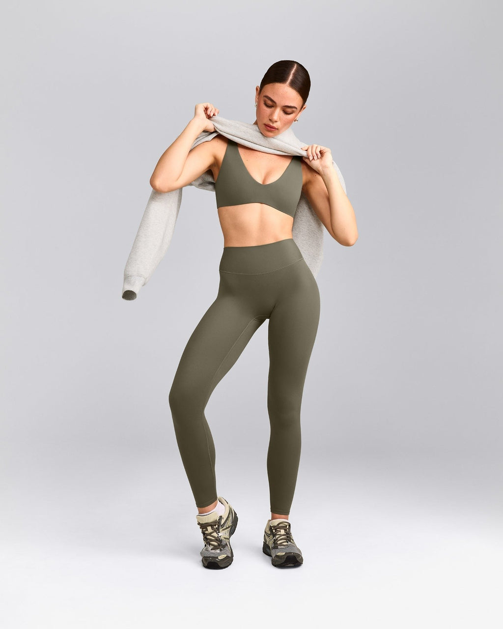 SoftMotionTM Scoop Back Bralette | Alpine Green