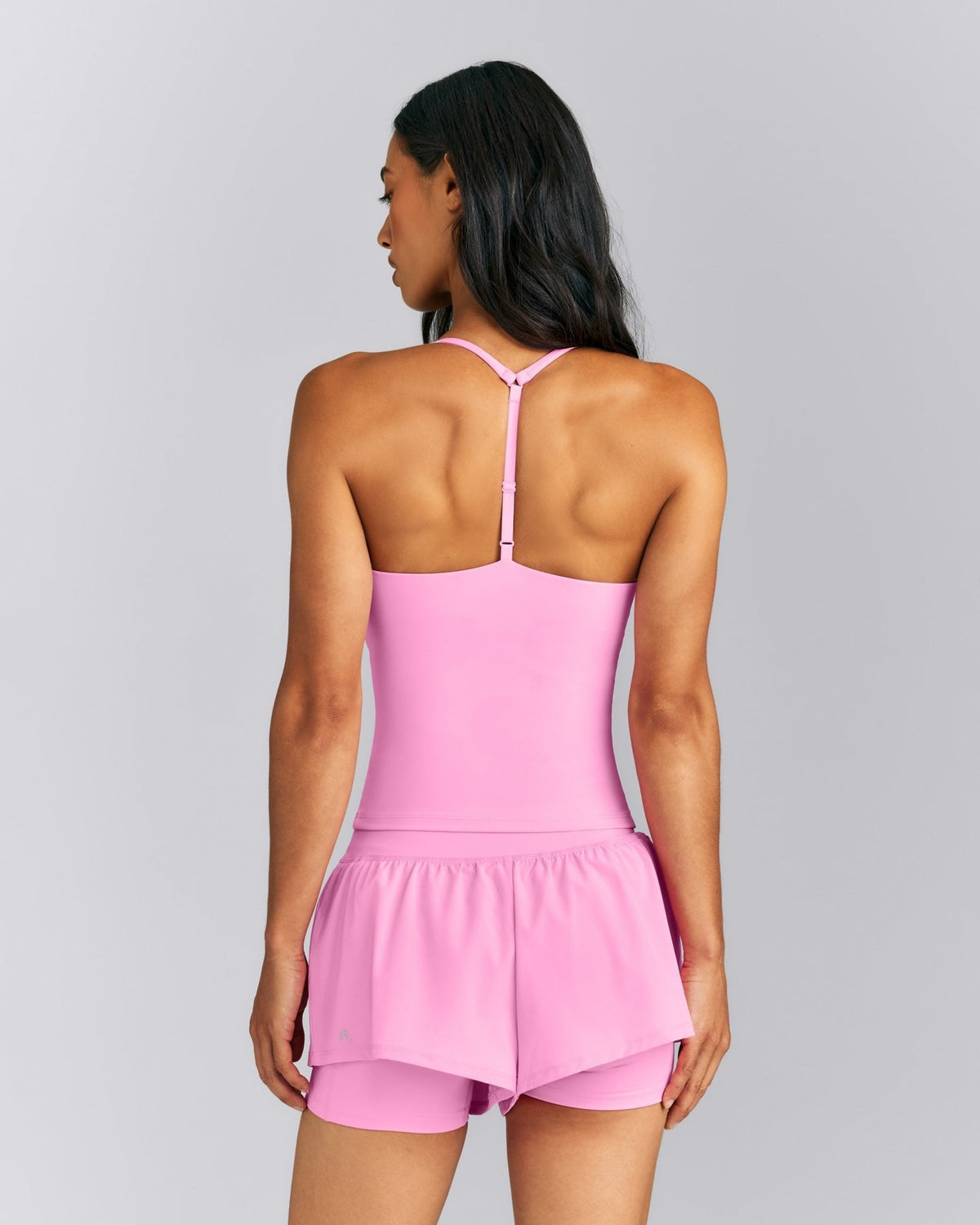 UnifiedMoveTM T Back Mid Tank with Built in Bra Shelf | Power Pink
