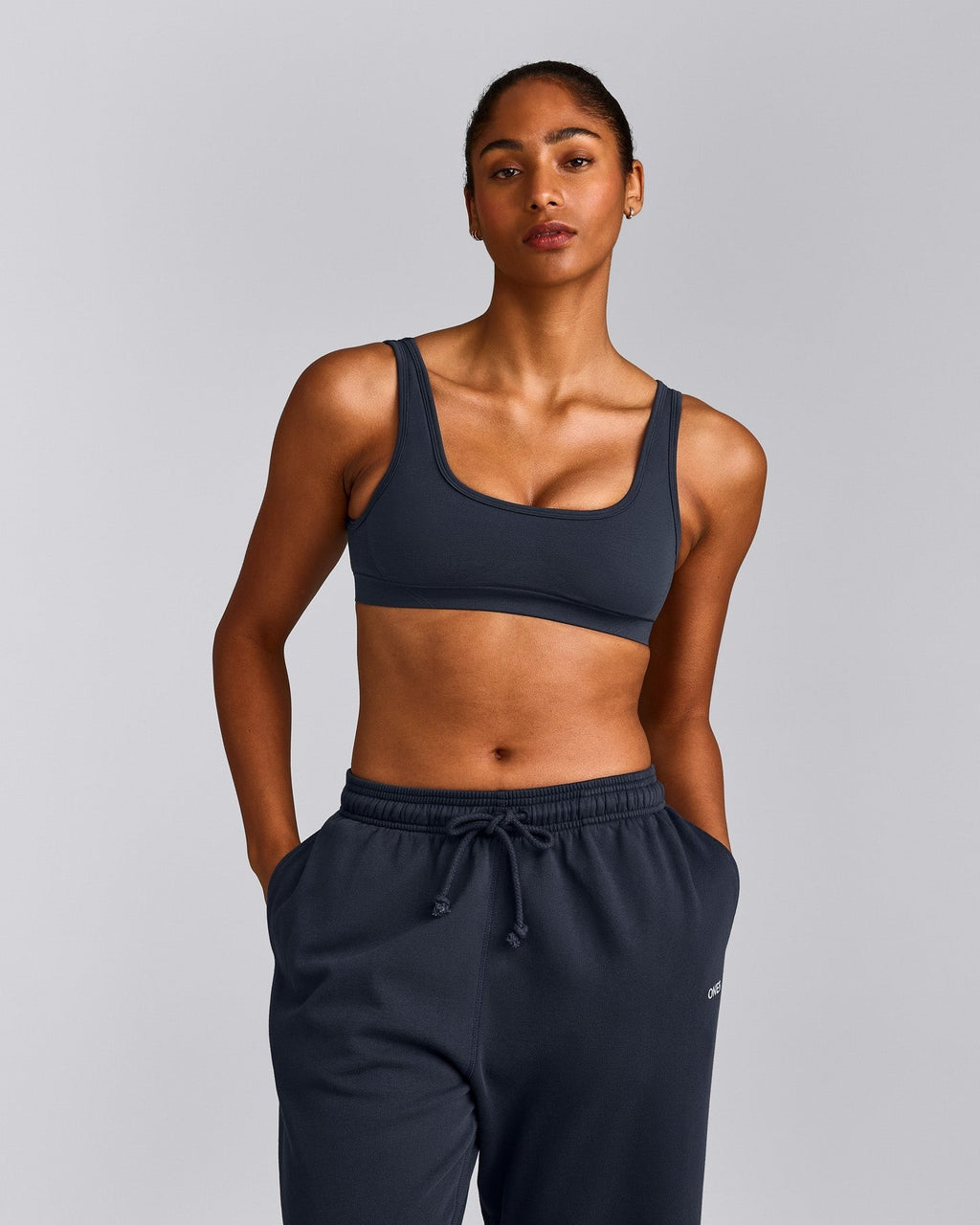 EffortlessLiftTM Square Neck Sports Bra | True Blue