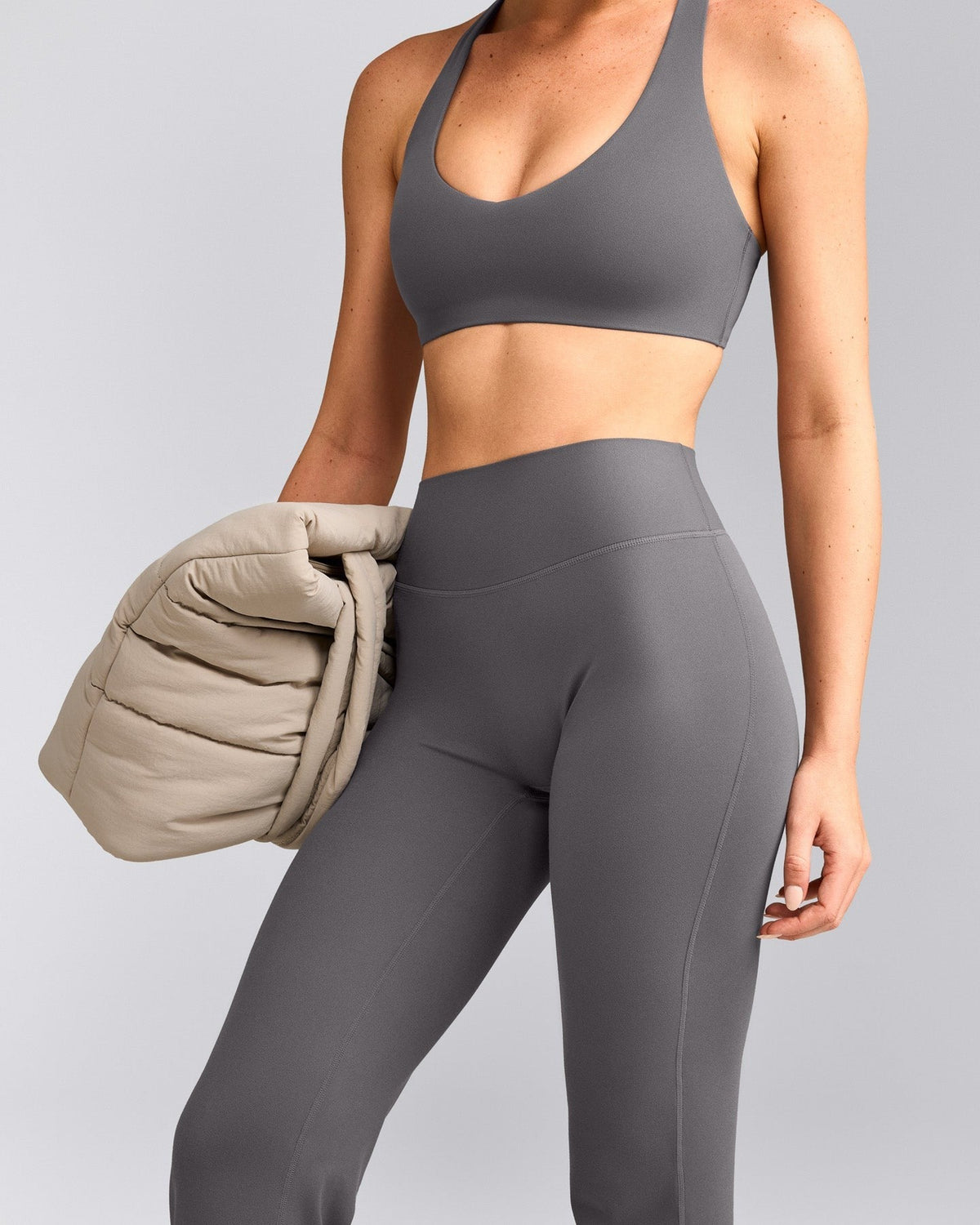 SoftMotionTM Flared Pants | Ash Gray
